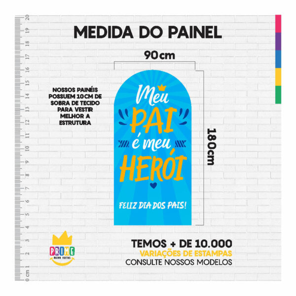 Painel De Festa Romano Decorativo Dia dos Pais - Image 5