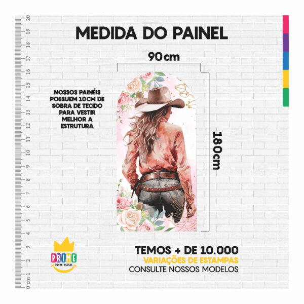 Painel De Festa Romano Decorativo Boiadeira- CLD694 - Image 5