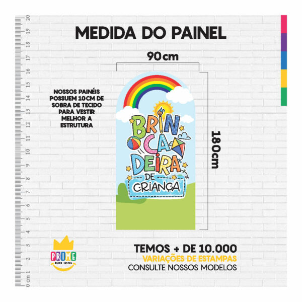 Painel De Festa Romano Decorativo Dia das Crianças  - CLD678 - Image 4