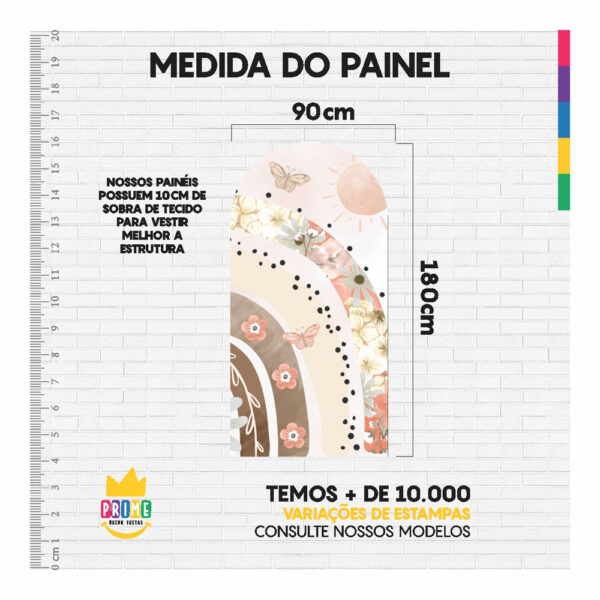 Painel De Festa Romano Decorativo Boho Elefante - CLD667 - Image 4