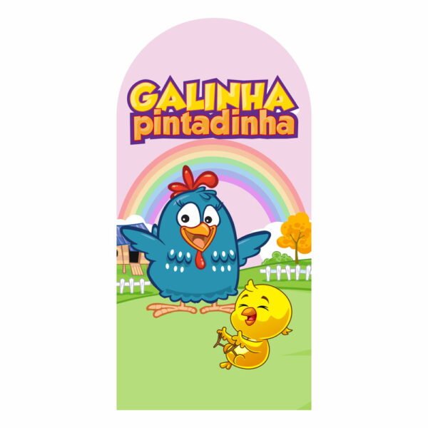 Painel De Festa Romano Decorativo Galinha Pintadinha