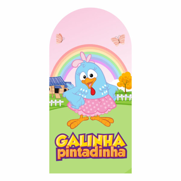 Painel De Festa Romano Decorativo Galinha Pintadinha