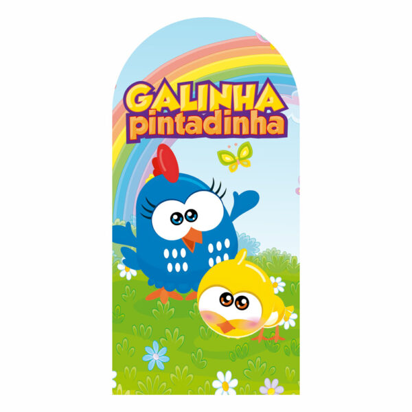 Painel De Festa Romano Decorativo Galinha Pintadinha