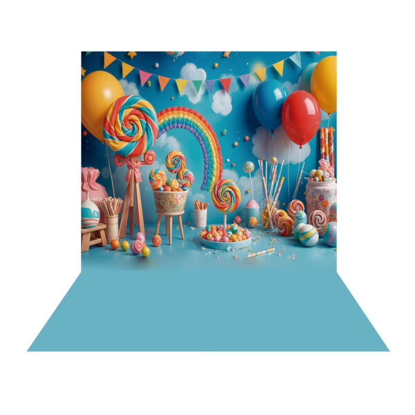 Fundo Fotográfico Dia das Crianças Candy Tecido 2,20m x 1,50m F1133