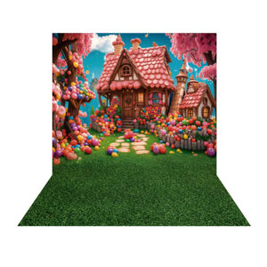 Fundo Fotográfico Casa Candy - Dia das Crianças Tecido 2,20m x 1,50m F1143