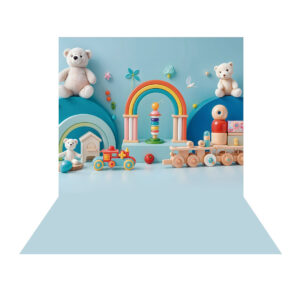 Fundo Fotográfico Brinquedos - Dia das Crianças Tecido 2,20m x 1,50m F1148