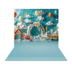 Fundo Fotográfico Brinquedos Newborn Dia das Crianças Tecido 2,20m x 1,50m F1151