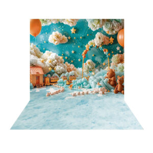 Fundo Fotográfico Newborn Brinquedos- Dia das Crianças Tecido 2,20m x 1,50m F1152