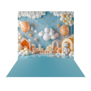 Fundo Fotográfico Newborn Brinquedos - Dia das Crianças Tecido 2,20m x 1,50m F1153