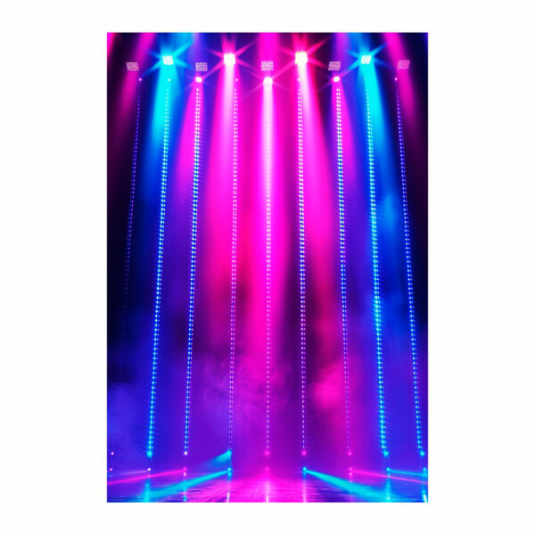 Painel de Festa Retangular 15 Anos Neon 3D casadinho 1,50m x 2,20