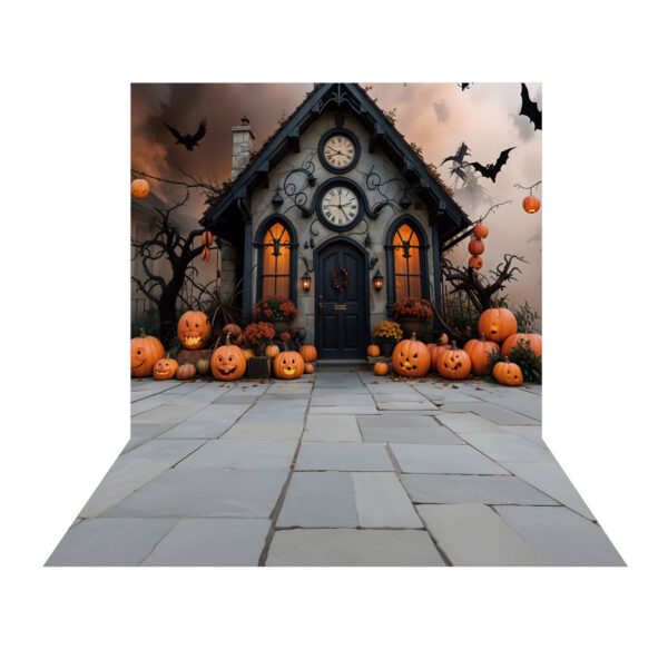 Fundo Fotográfico Halloween Casa Tecido 2,20m x 1,50m F1200