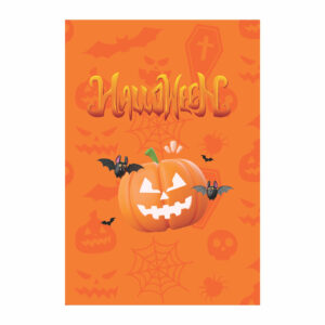 Painel de Festa Retangular 3D Halloween casadinho 1,50m x 2,20