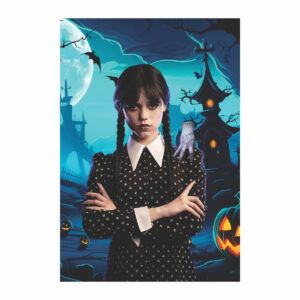 Painel de Festa Retangular 3D Halloween casadinho 1,50m x 2,20