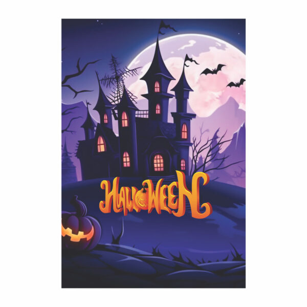 Painel de Festa Retangular 3D Halloween casadinho 1,50m x 2,20