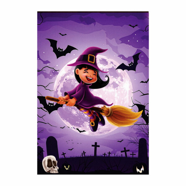 Painel de Festa Retangular 3D Halloween casadinho 1,50m x 2,20