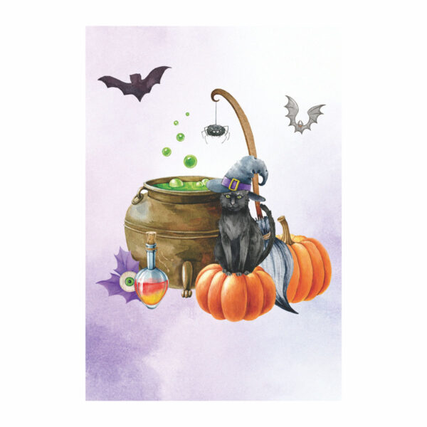 Painel de Festa Retangular 3D Halloween casadinho 1,50m x 2,20