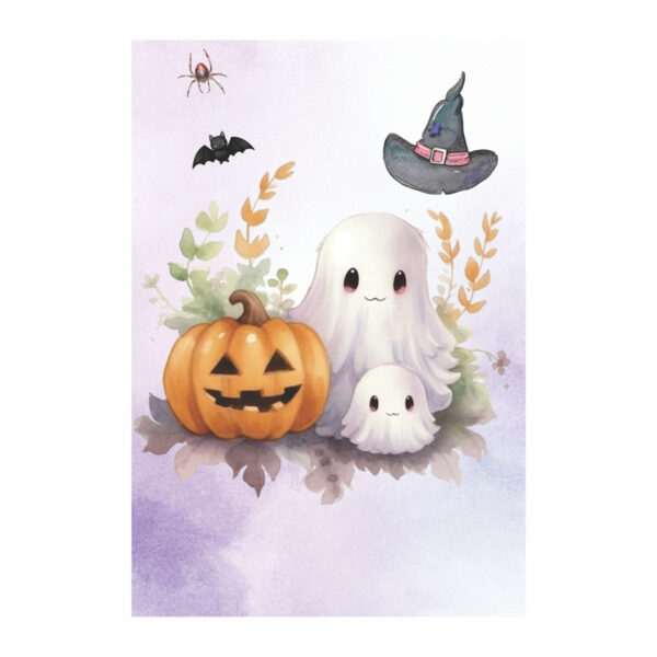 Painel de Festa Retangular 3D Halloween casadinho 1,50m x 2,20
