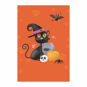 Painel de Festa Retangular 3D Halloween casadinho 1,50m x 2,20