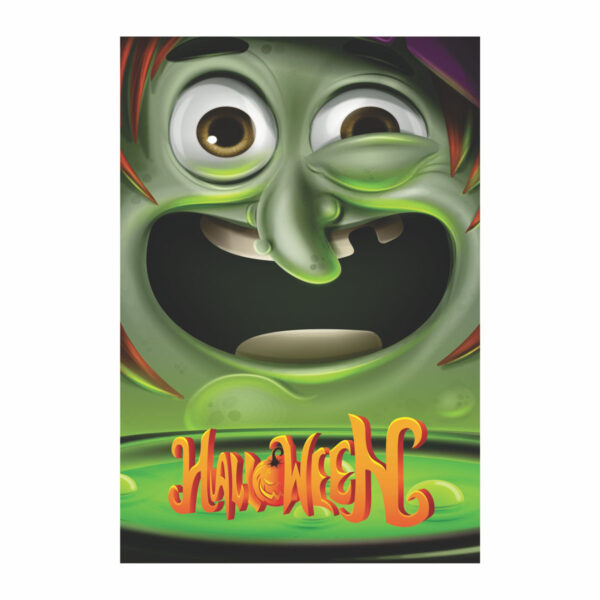 Painel de Festa Retangular 3D Halloween casadinho 1,50m x 2,20