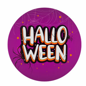 Painel Redondo 3D Halloween Tecido Sublimado 1,50m x 1,50m