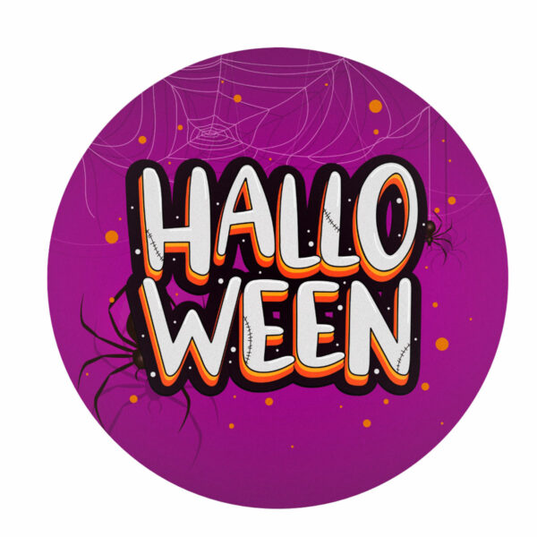 Painel Redondo 3D Halloween Tecido Sublimado 1,50m x 1,50m