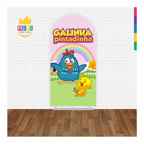 Painel De Festa Romano Decorativo Galinha Pintadinha - Image 2