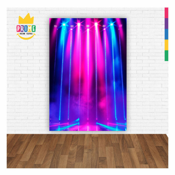 Painel de Festa Retangular 15 Anos Neon 3D casadinho 1,50m x 2,20 - Image 2