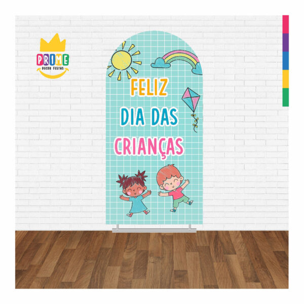 Painel De Festa Romano Decorativo Dia das Crianças - Image 2