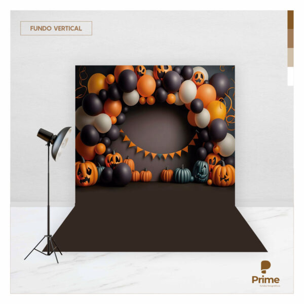 Fundo Fotográfico Halloween Balão Tecido 2,20m x 1,50m F1181 - Image 2