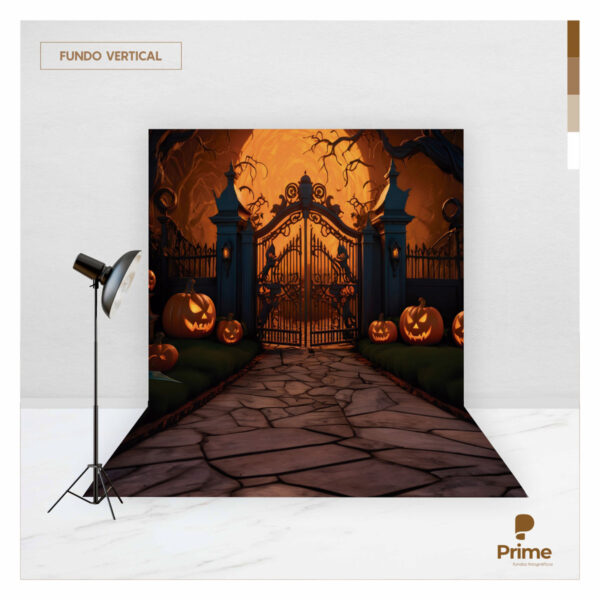 Fundo Fotográfico Halloween Portão Tecido 2,20m x 1,50m F1203 - Image 2
