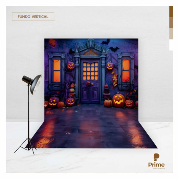Fundo Fotográfico Halloween Casa Tecido 2,20m x 1,50m F1173 - Image 2