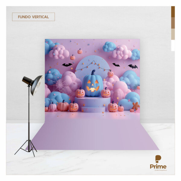 Fundo Fotográfico Halloween Cute Tecido 2,20m x 1,50m F1195 - Image 2