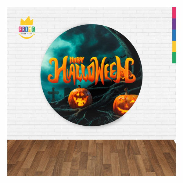 Painel Redondo 3D Halloween Abre Fácil 1,50m X 1,50m - Image 2