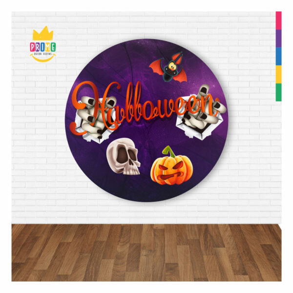 Painel Redondo 3D Halloween Abre Fácil 1,50m X 1,50m - Image 2