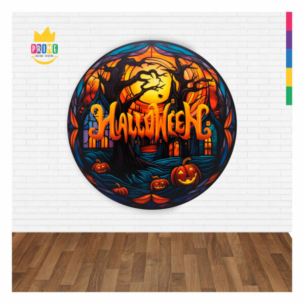 Painel Redondo 3D Halloween Abre Fácil 1,50m X 1,50m - Image 2