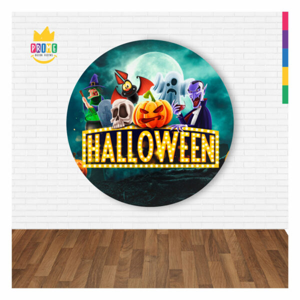 Painel Redondo 3D Halloween Abre Fácil 1,50m X 1,50m - Image 2