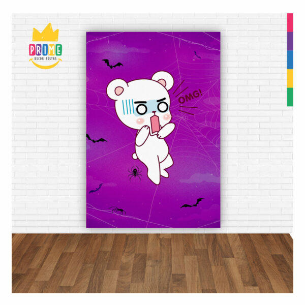 Painel de Festa Retangular 3D Halloween casadinho 1,50m x 2,20 - Image 2