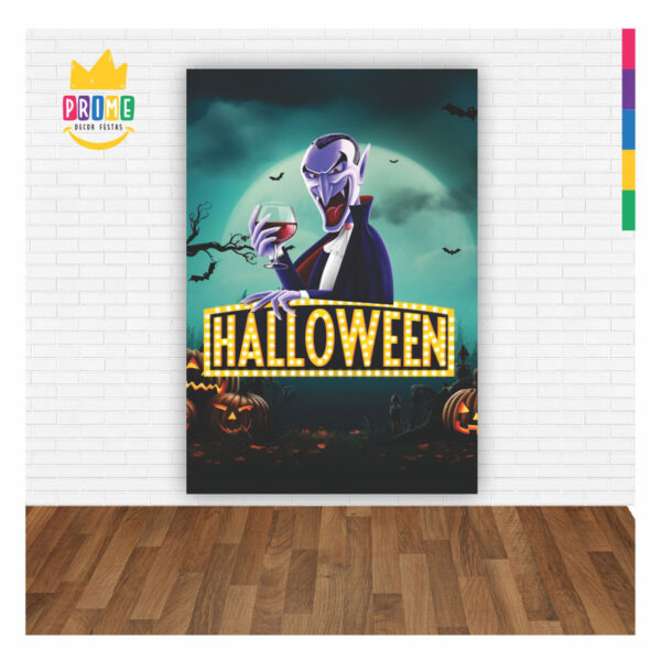 Painel de Festa Retangular 3D Halloween casadinho 1,50m x 2,20 - Image 2