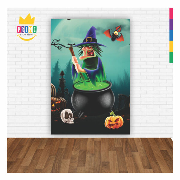 Painel de Festa Retangular 3D Halloween casadinho 1,50m x 2,20 - Image 2