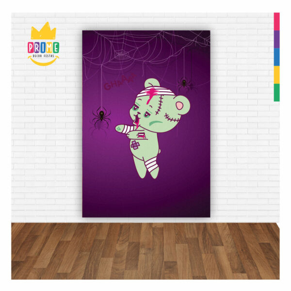 Painel de Festa Retangular 3D Halloween casadinho 1,50m x 2,20 - Image 2