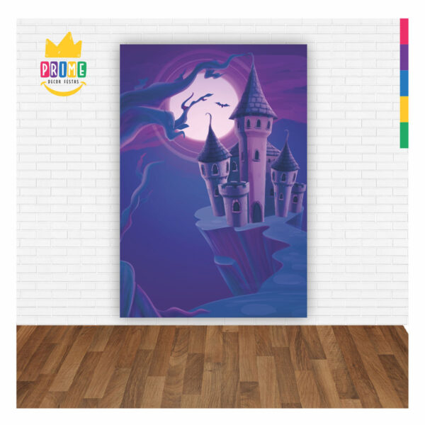 Painel de Festa Retangular 3D Halloween casadinho 1,50m x 2,20 - Image 2
