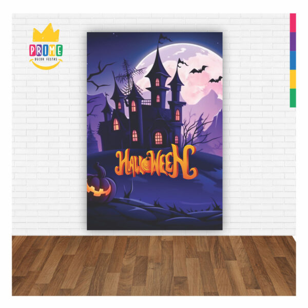 Painel de Festa Retangular 3D Halloween casadinho 1,50m x 2,20 - Image 2