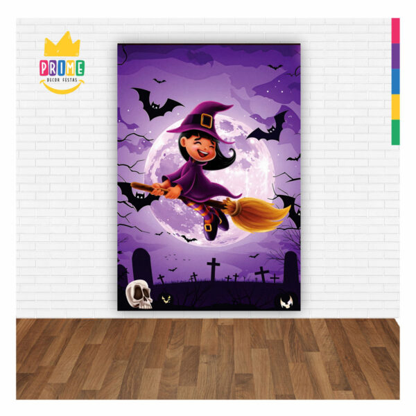 Painel de Festa Retangular 3D Halloween casadinho 1,50m x 2,20 - Image 2