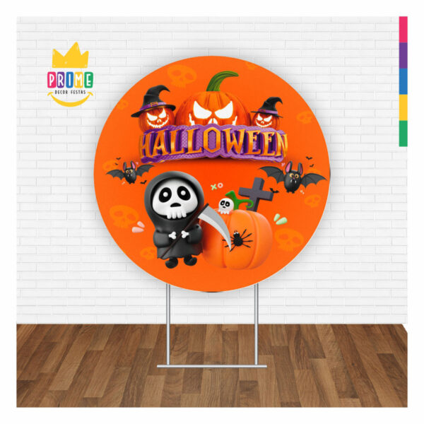 Painel Redondo 3D Halloween Tecido Sublimado 1,50m x 1,50m - Image 2
