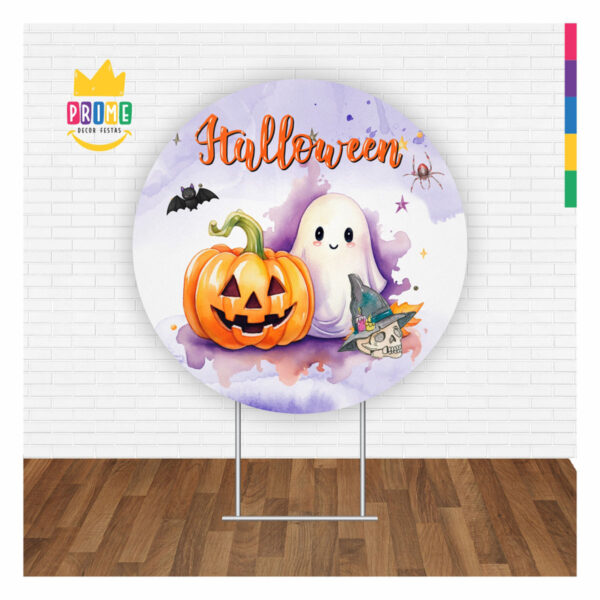 Painel Redondo 3D Halloween Tecido Sublimado 1,50m x 1,50m - Image 2