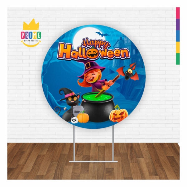 Painel Redondo 3D Halloween Tecido Sublimado 1,50m x 1,50m - Image 2
