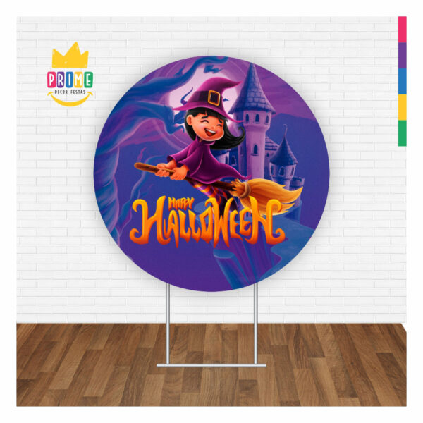 Painel Redondo 3D Halloween Tecido Sublimado 1,50m x 1,50m - Image 2