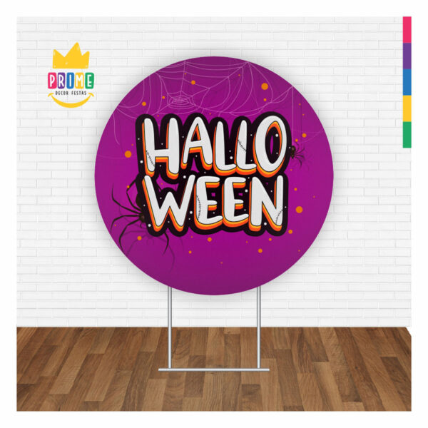 Painel Redondo 3D Halloween Tecido Sublimado 1,50m x 1,50m - Image 2