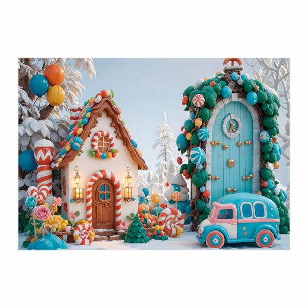 Fundo Fotográfico Dia das Crianças Casinha Tecido 2,20m x 1,50m F1113 - Image 3