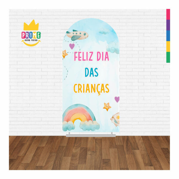 Painel De Festa Romano Decorativo Dia das Crianças - Image 2